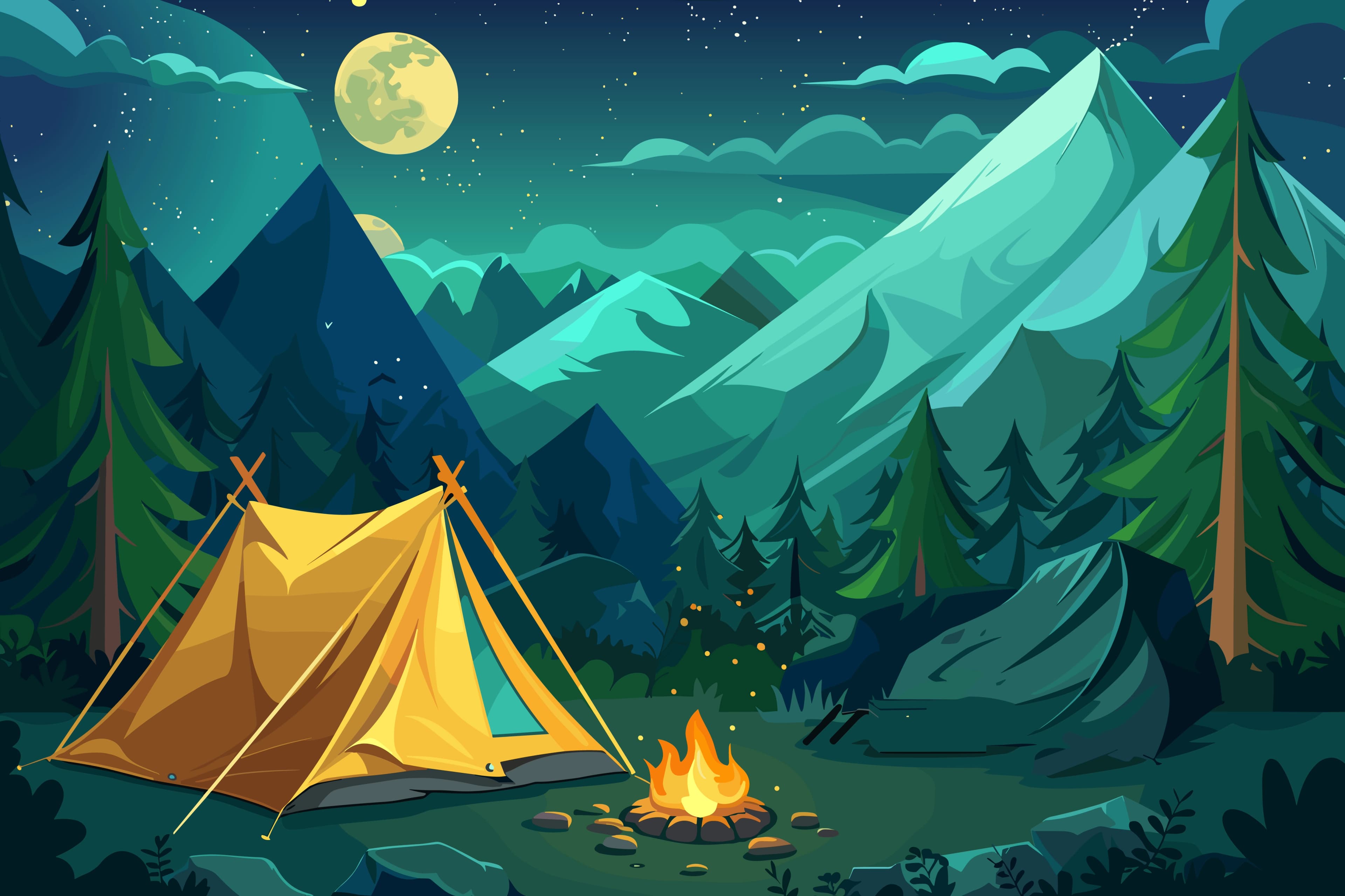 Mountain landscape background