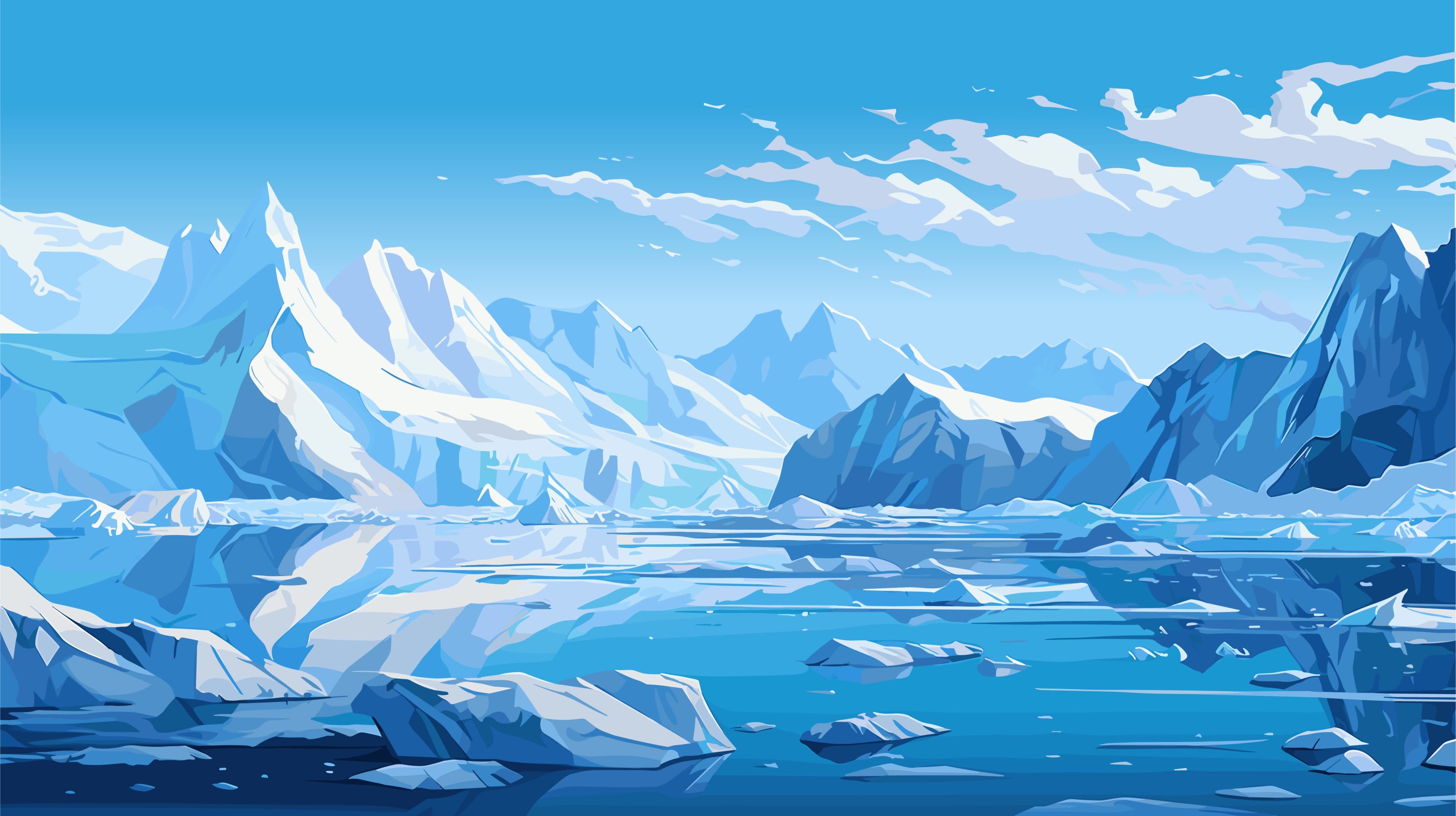 Фон гірського пейзажу