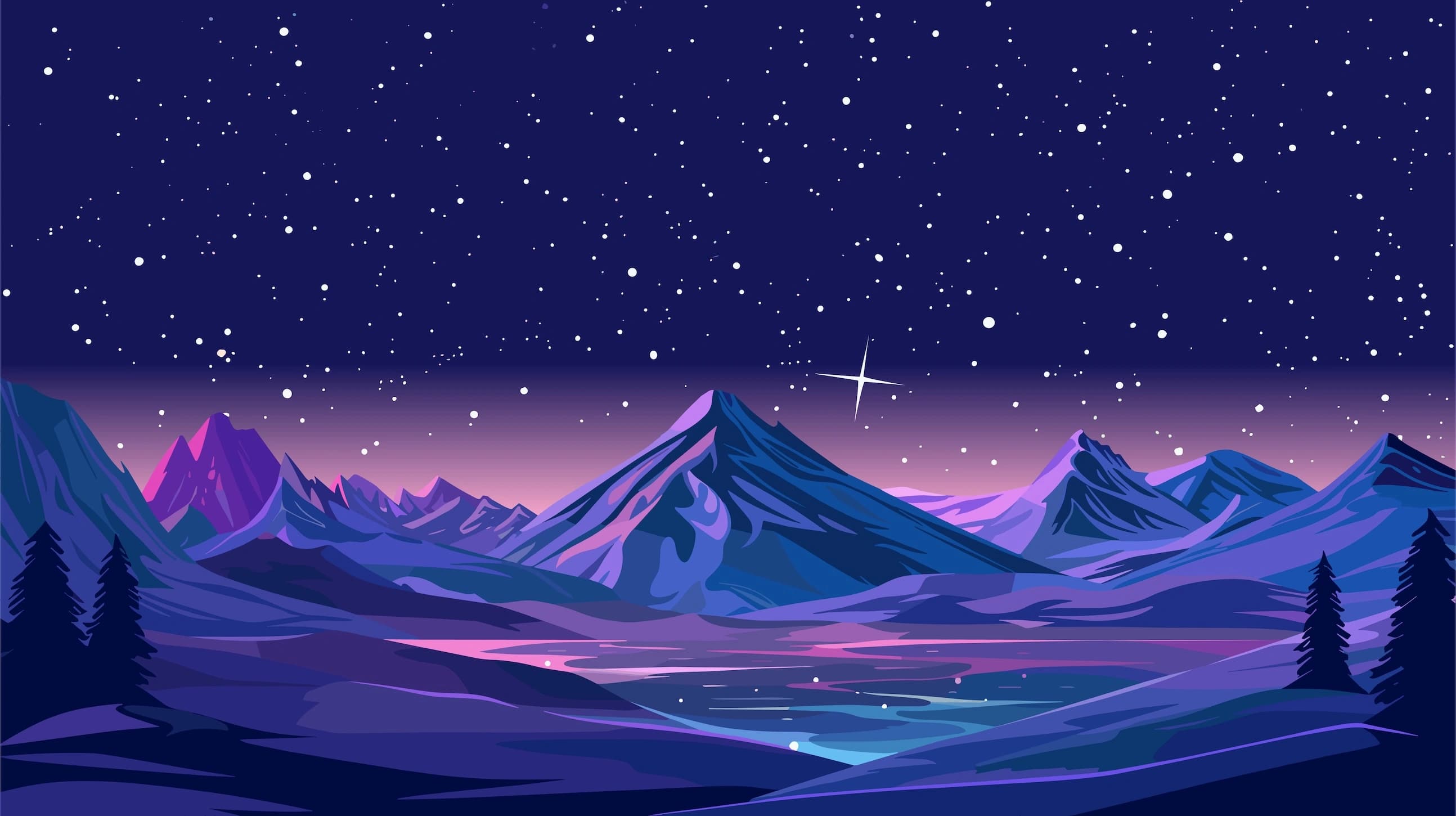 Fondo de paisaje montañoso
