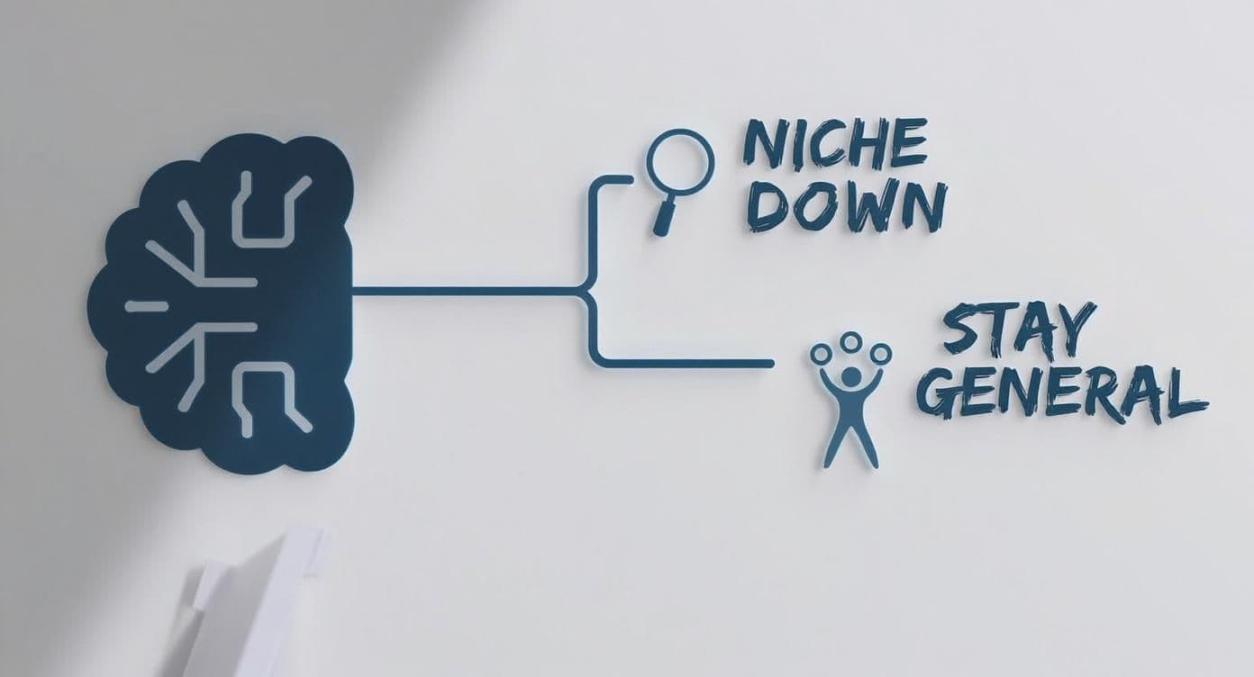 Infographic about how to get virtual assistant clients