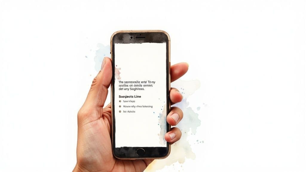 A person writing a compelling pitch on a laptop, with a focused and creative expression.