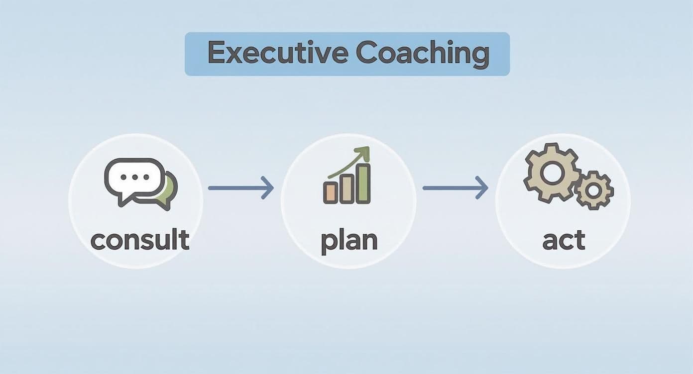 Infographic about executive function coaching for adults