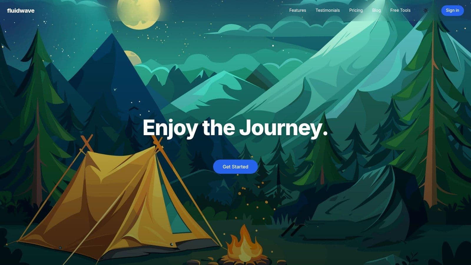 Fluidwave's user interface showing tasks in a Kanban board view.