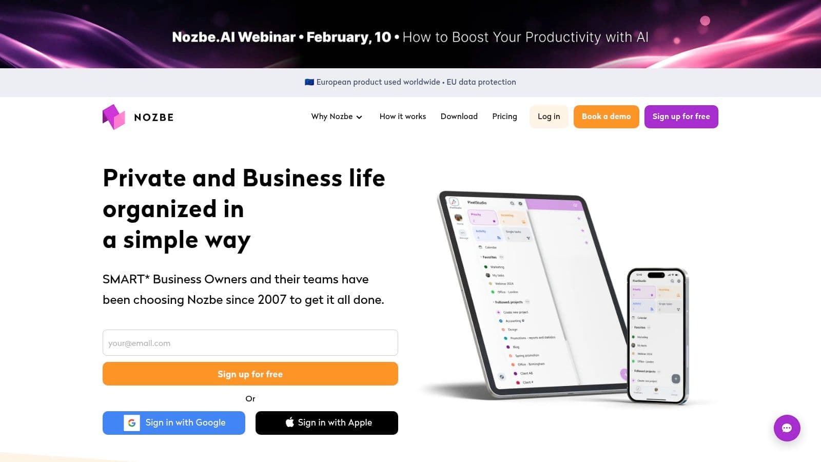 Nozbe GTD collaboration