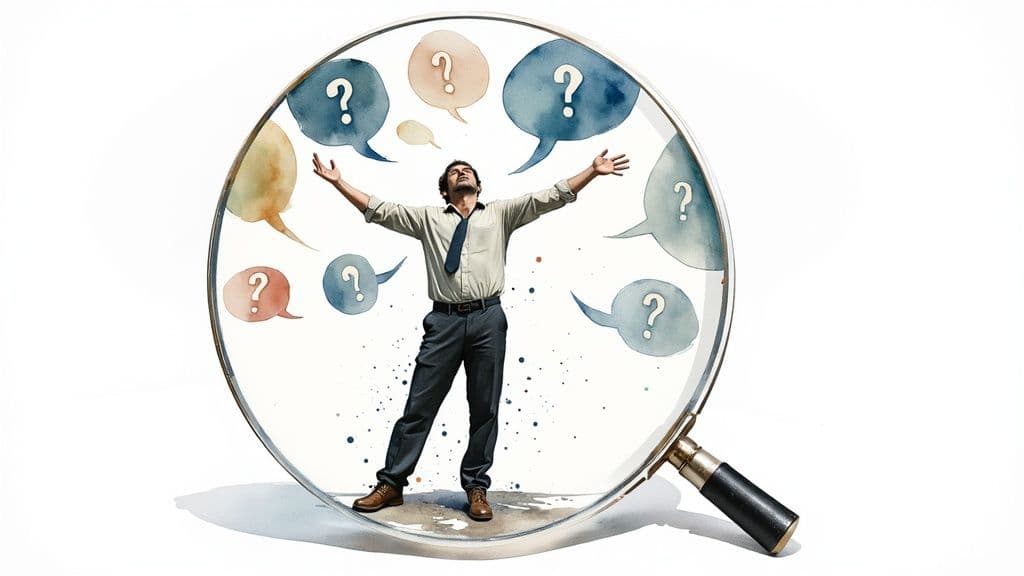 A manager and an employee having a supportive one-on-one conversation in a bright, modern office space.