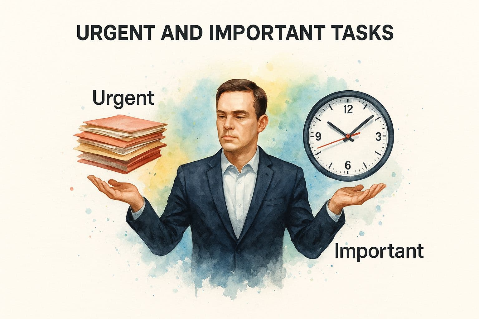 Infographic about time management quadrant