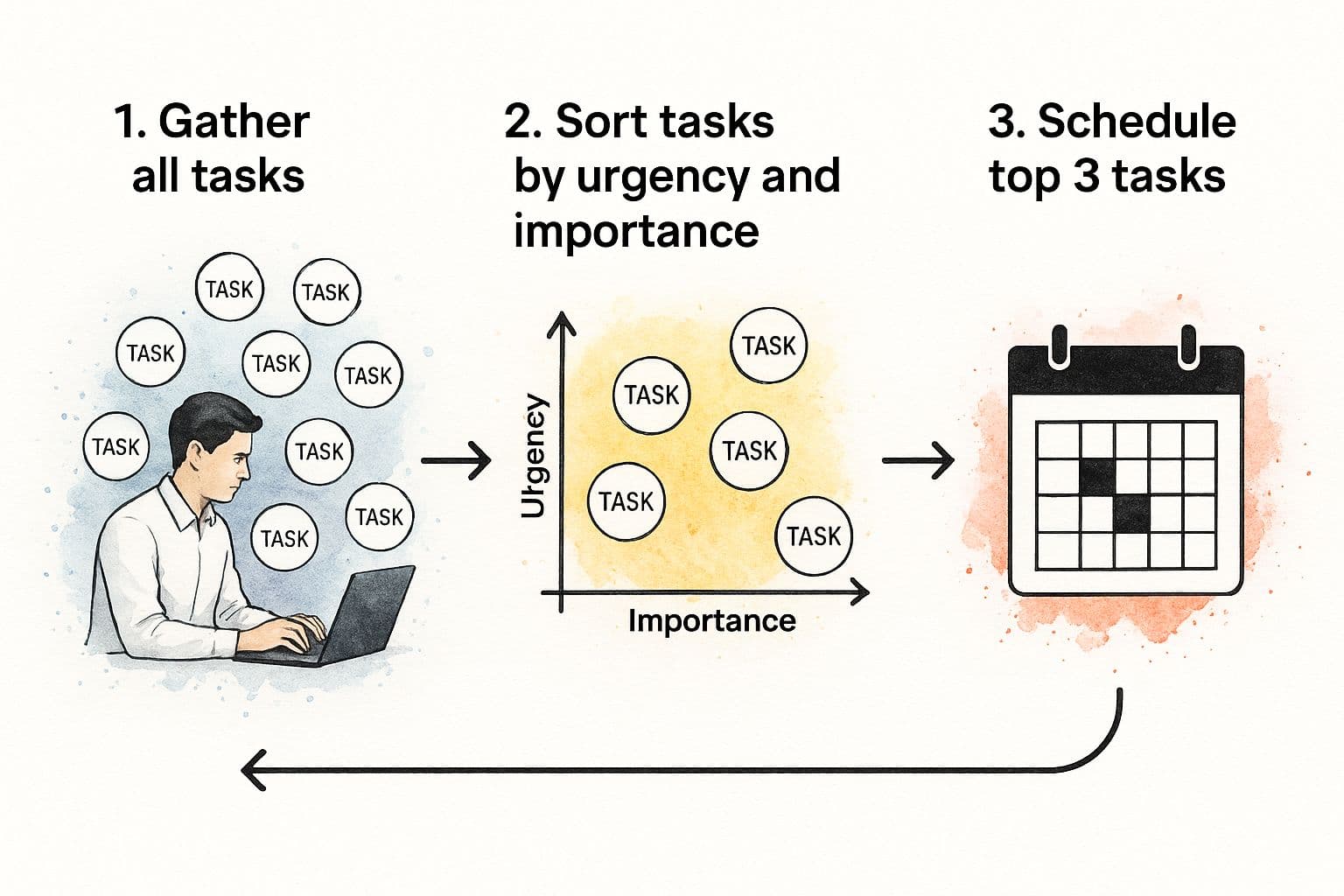 Infographic about how to stay organized