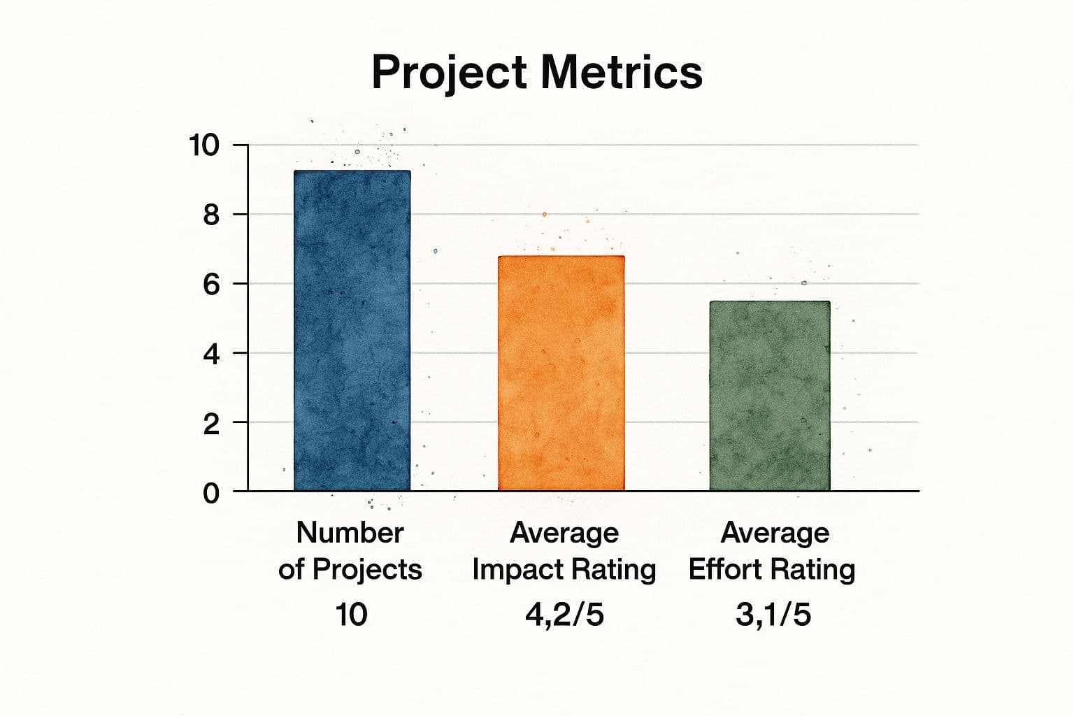Infographic about project priority matrix template