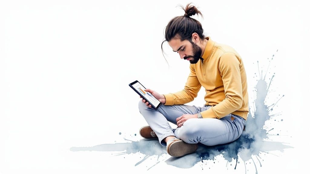 A manager having a positive, one-on-one conversation with a team member in a modern office space, illustrating an effective delegation talk.