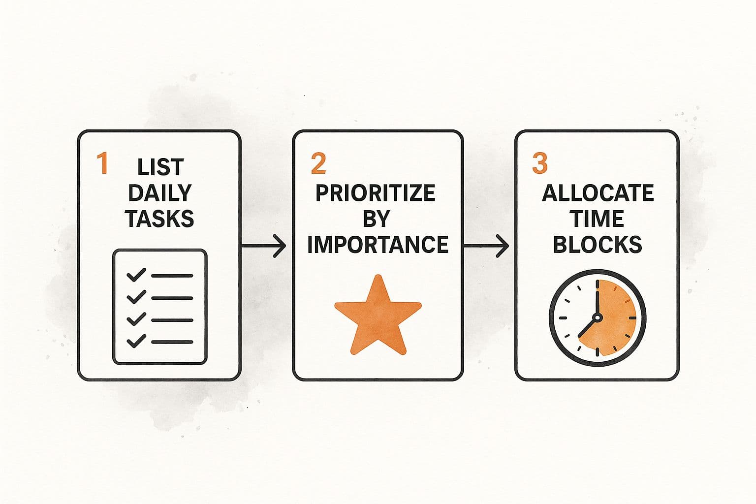 Infographic about how to plan your day
