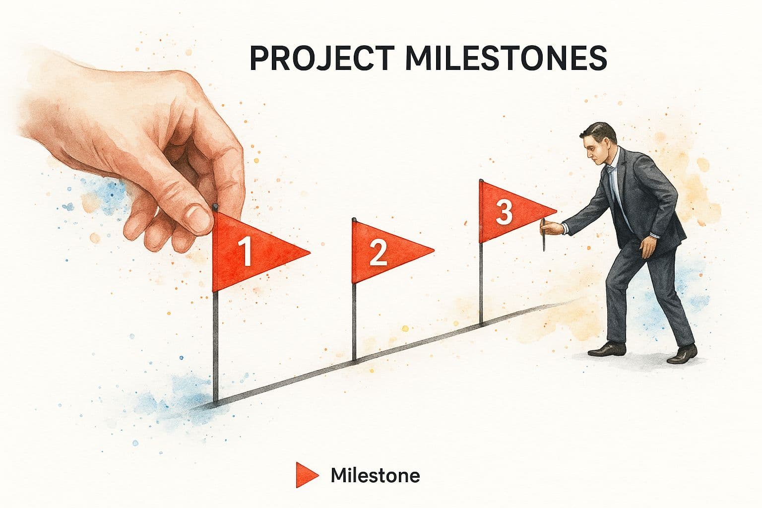 Infographic about tracking project progress
