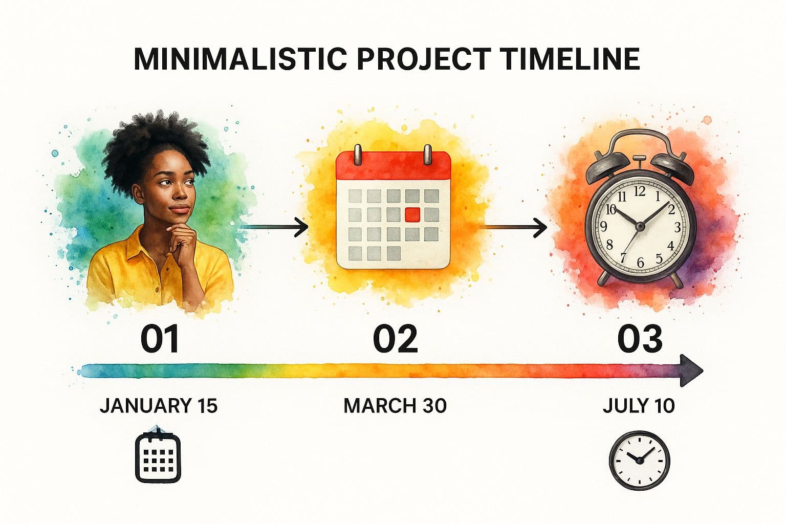 Infographic about how to create a project plan