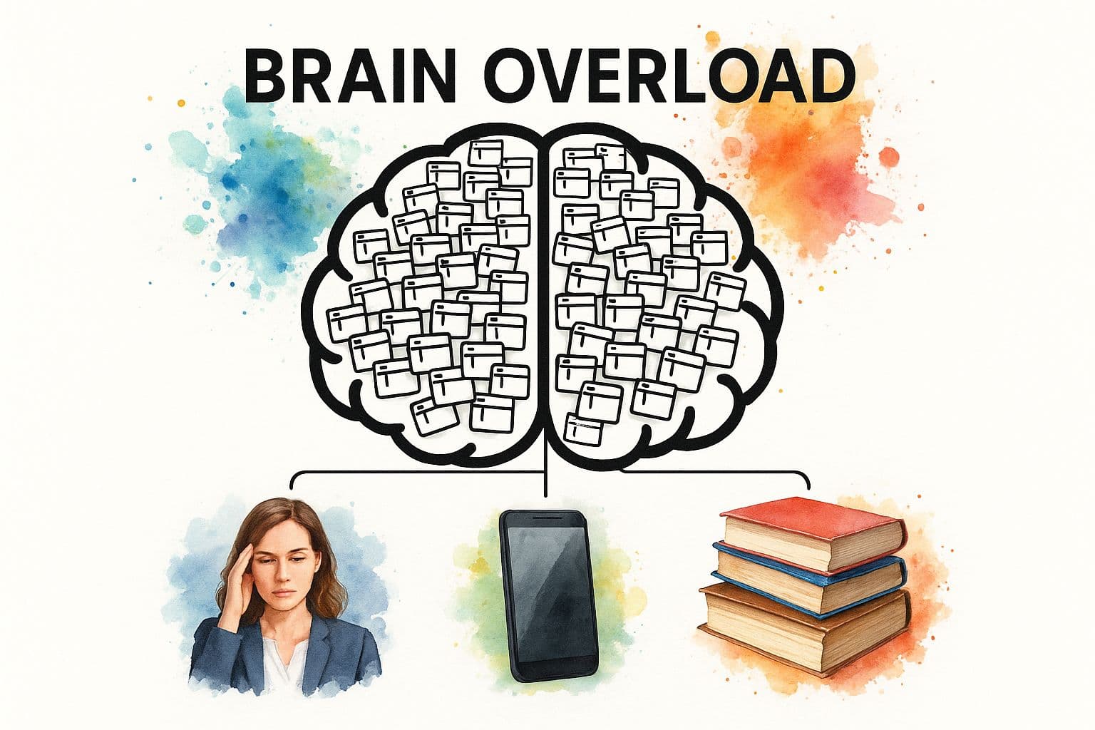 Infographic about what is cognitive overload