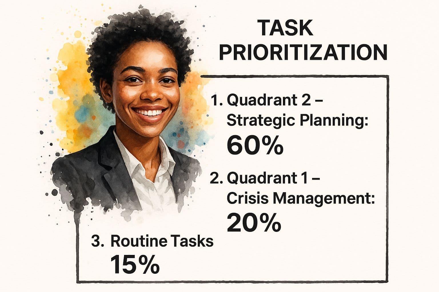 Infographic showing key data about CEO Strategic Planning Matrix