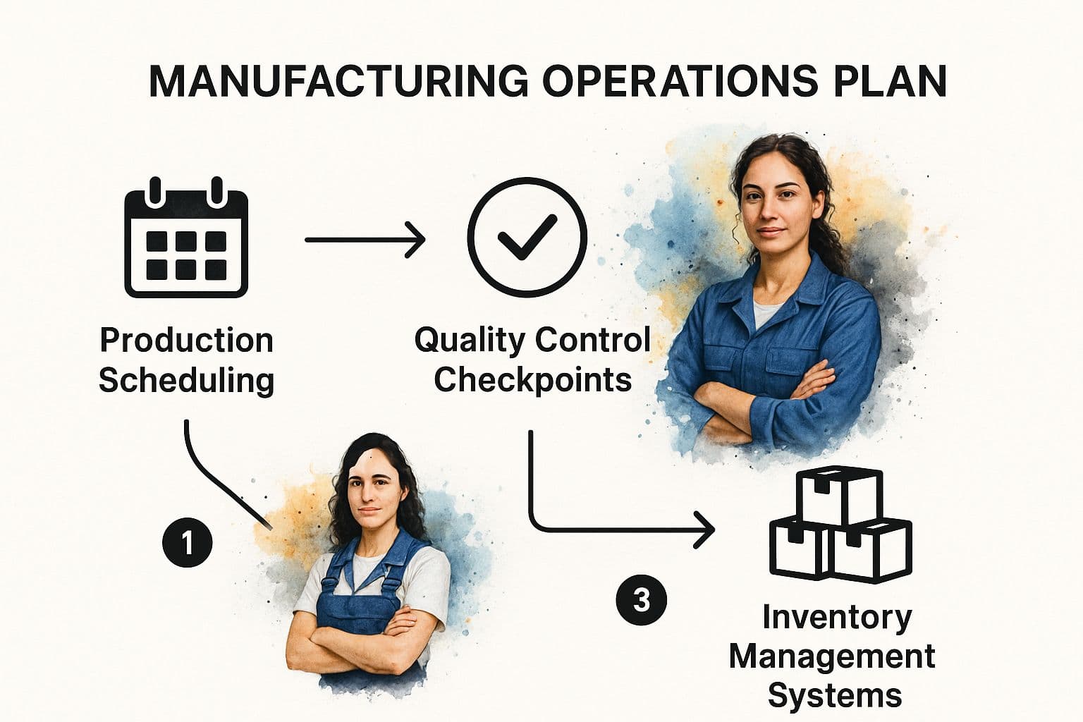 Infographic showing key data about Manufacturing Operations Plan