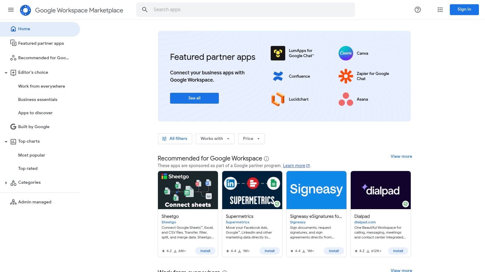 Google Workspace Marketplace