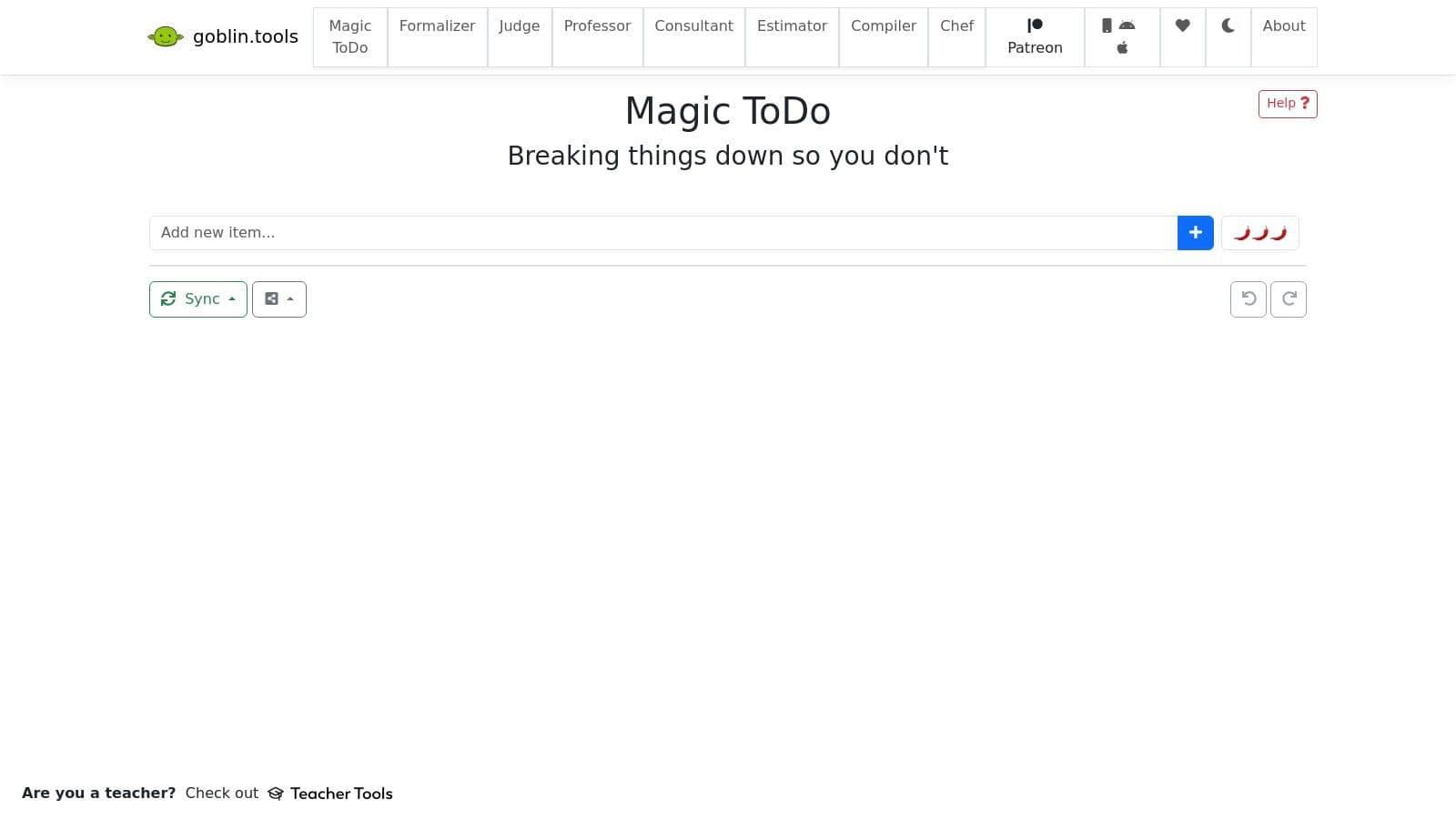 3. Goblin.tools: A Simple Toolkit for Overcoming Task Paralysis