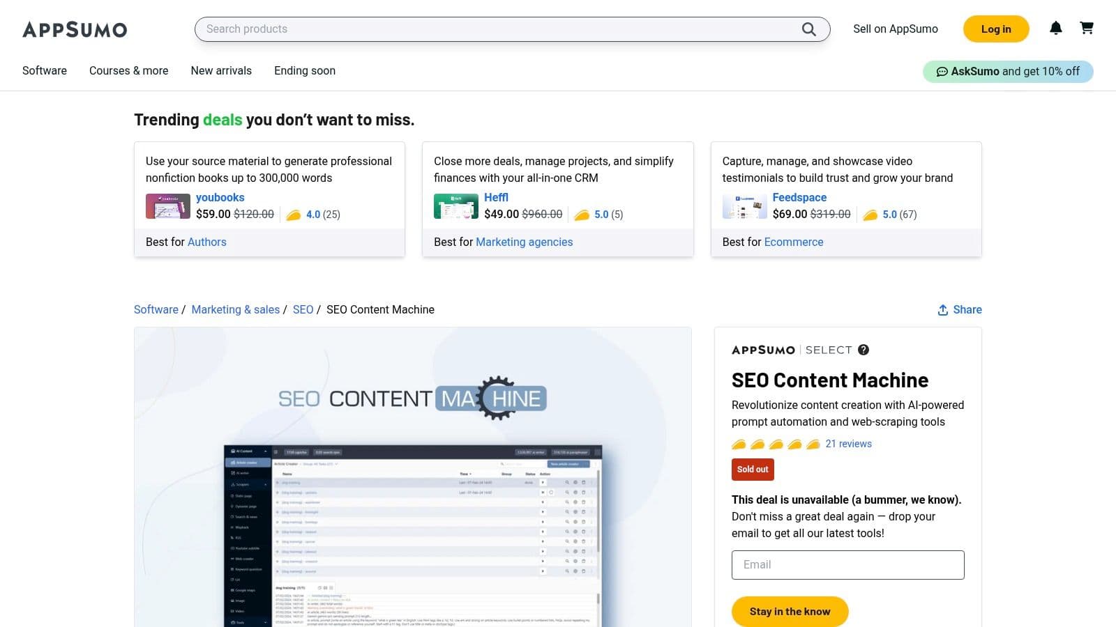 AppSumo — AI tools deals (marketplace)