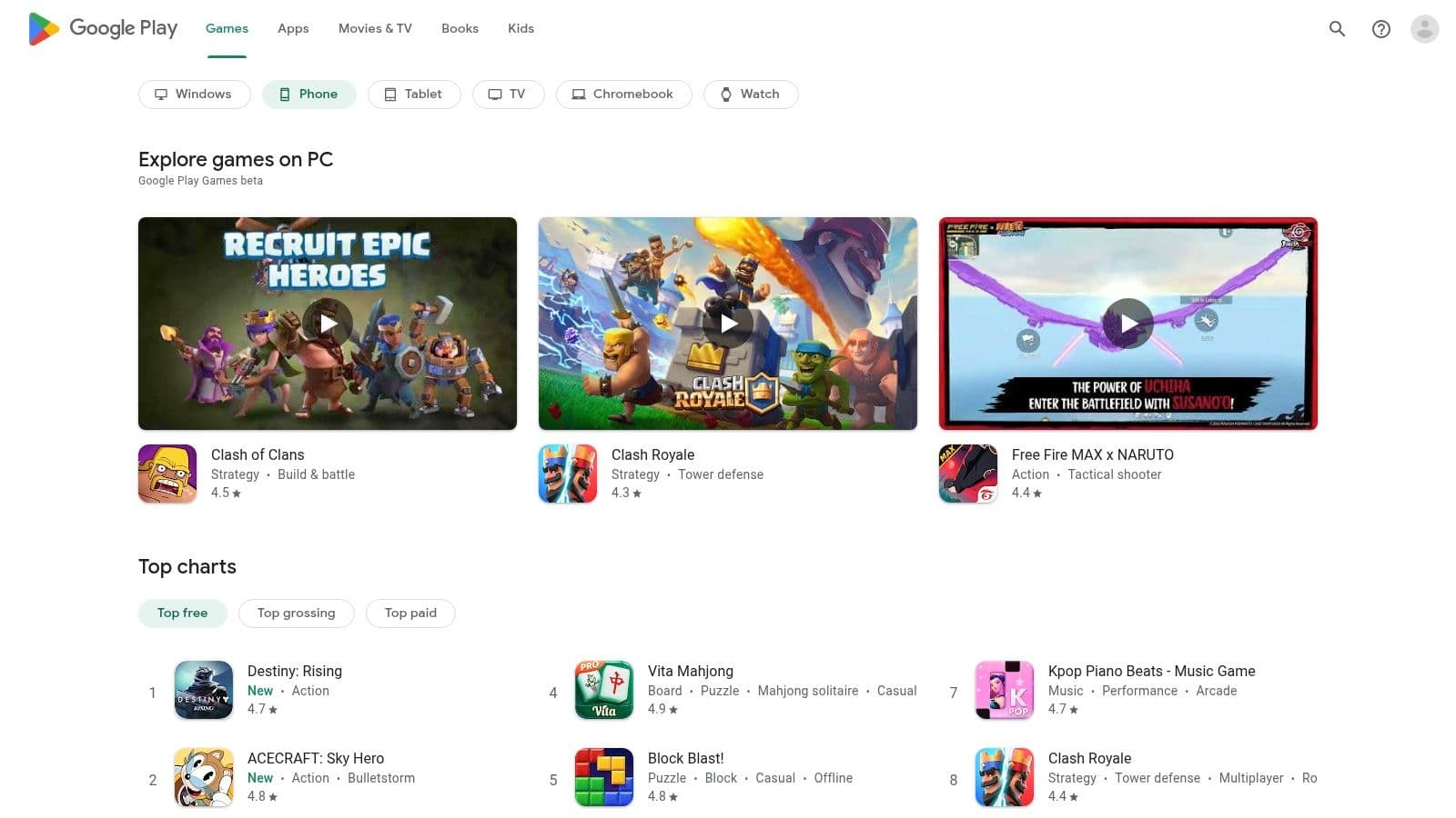 Google Play Store (Android/Chromebooks)