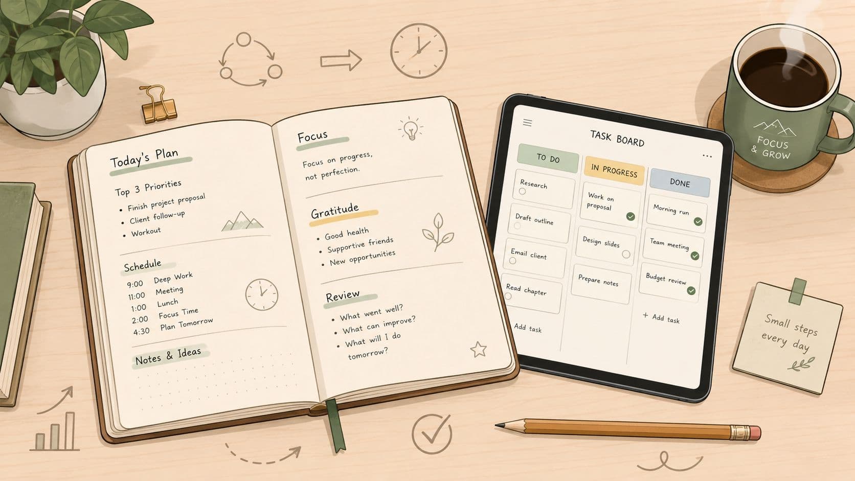 Cover Image for Journaling for Productivity: A Practical Guide to Focus