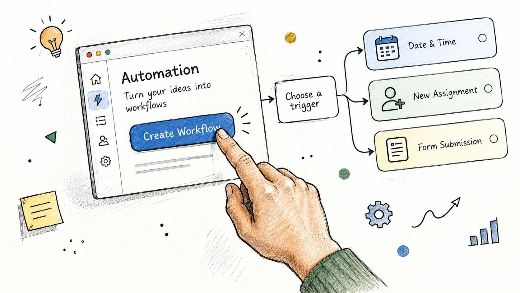 Screenshot from https://fluidwave.example.com/screenshots/automation-builder.png