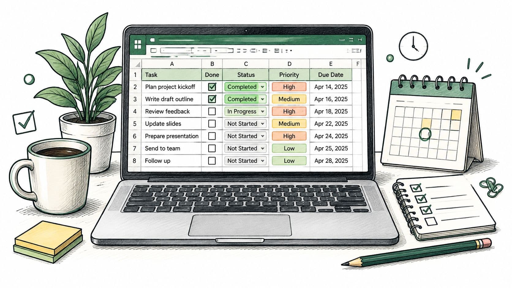 Cover Image for To Do List in Excel: Build a Working Tracker Step by Step
