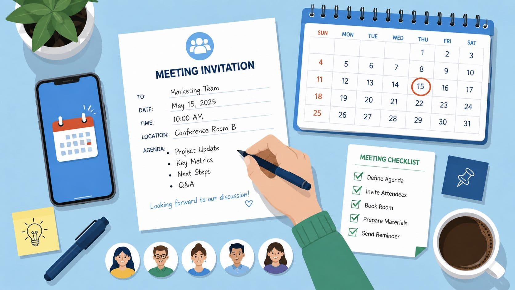 Cover Image for Craft the Perfect Invitation to a Meeting: Templates & Tips