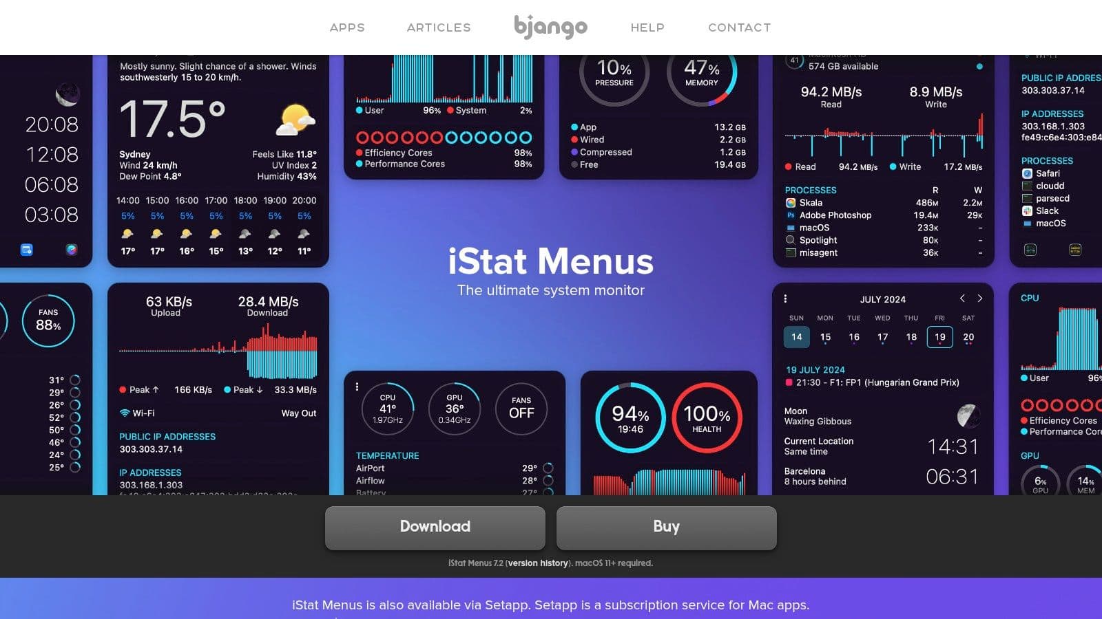 iStat Menus